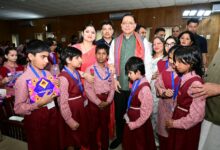 Chief Minister Pushkar Singh Dhami arrived to celebrate his birthday with differently-abled children.